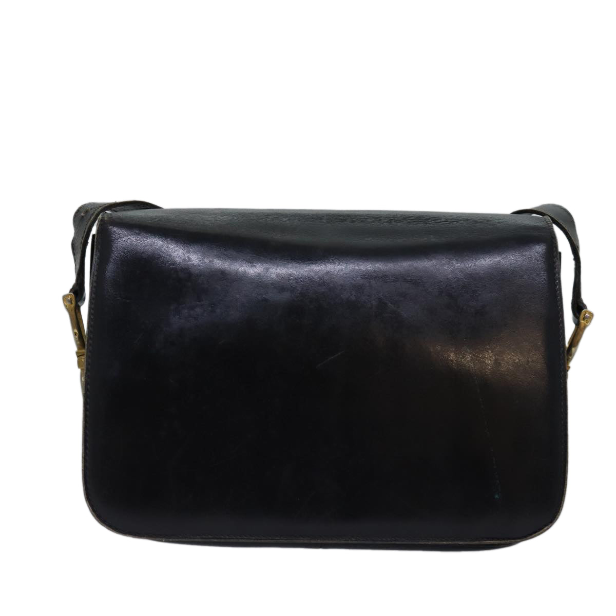 Luxury CELINE Shoulder Bag Leather Black  76080