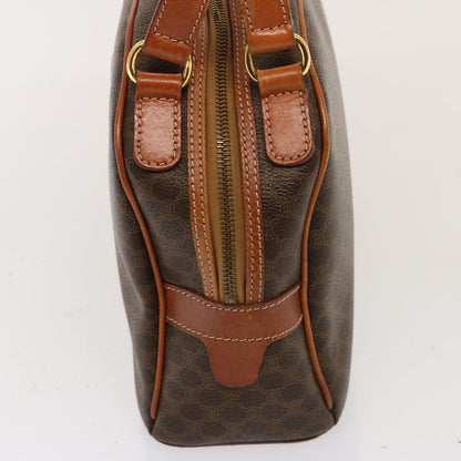 Luxury CELINE Macadam Canvas Hand Bag PVC Brown  76084