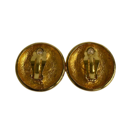 CHANEL Earring Gold Plated gold COCO Mark Women
