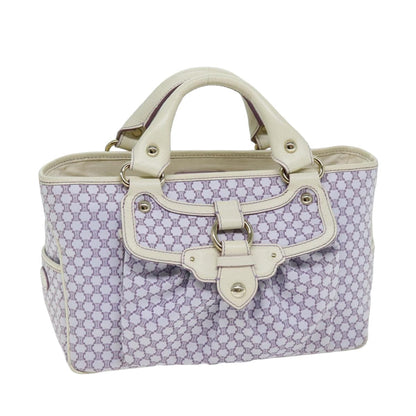 Luxury CELINE Macadam Canvas Tote Bag Purple  76143