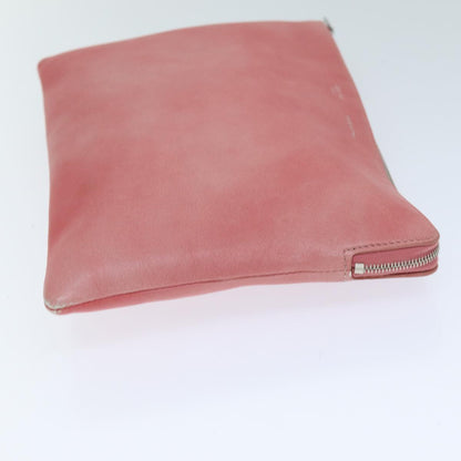 Luxury CELINE Clutch Bag Leather Pink  76410