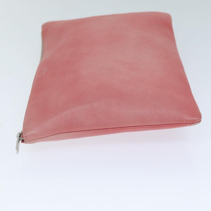 Luxury CELINE Clutch Bag Leather Pink  76410
