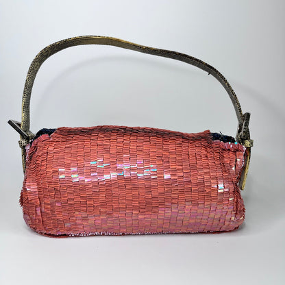 Fendi Baguette Pink Glitter sequins