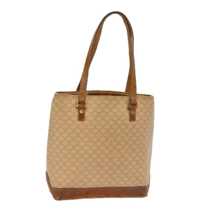 Luxury CELINE Macadam Canvas Hand Bag PVC Beige  76834