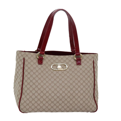 Luxury CELINE Macadam Canvas Hand Bag Beige  76899