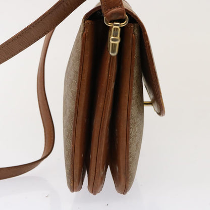 Luxury CELINE Macadam Canvas Shoulder Bag Beige  76996