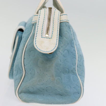 Luxury CELINE C Macadam Canvas Hand Bag Blue  76997