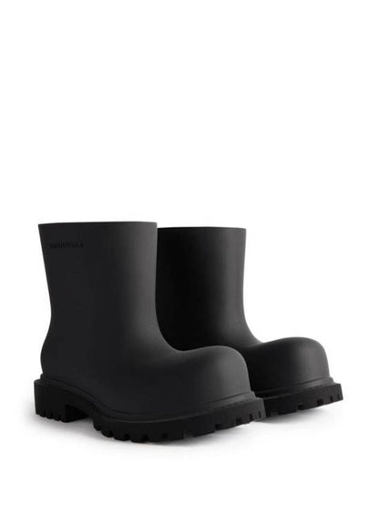 Luxury Balenciaga Trending 2025 Steroid Rain Boots Black