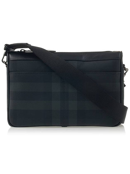 Luxury Burberry Rambler Check Cross Bag Charcoal