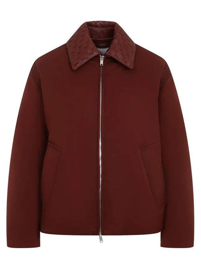 Luxury Bottega Veneta Tech Nylon Puffer Jacket Barolo