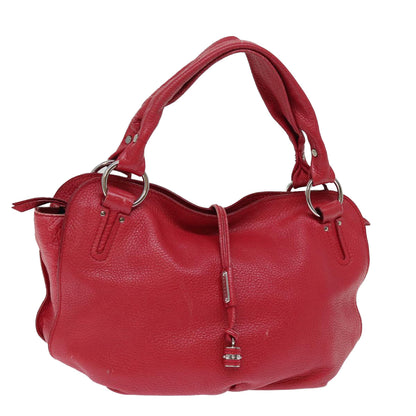 Luxury CELINE Hand Bag Leather Red  77381
