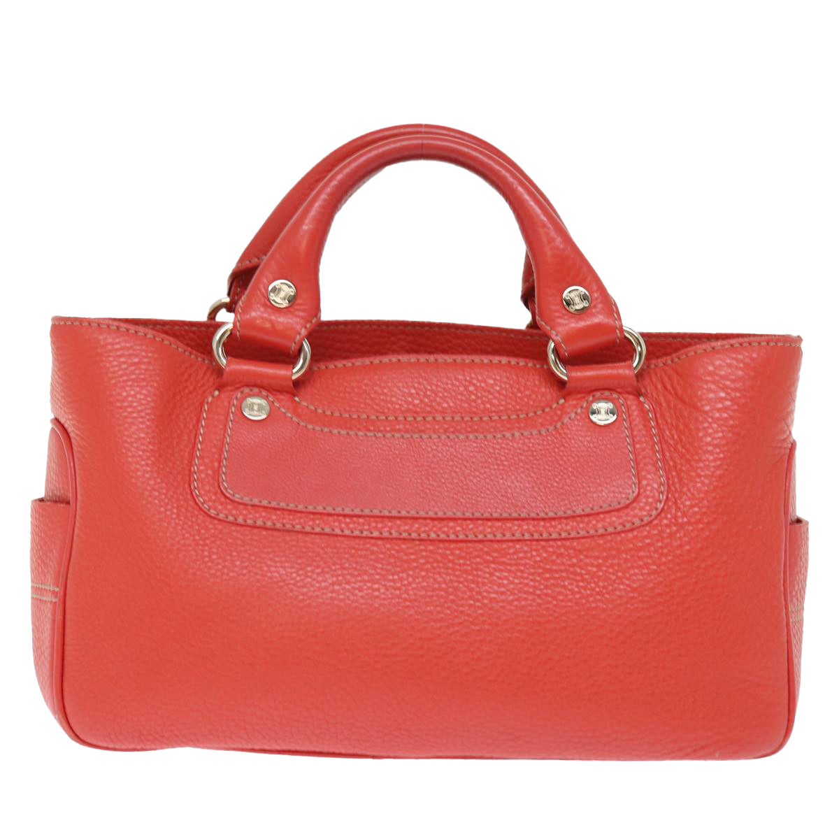 Luxury CELINE Hand Bag Leather Red  77382
