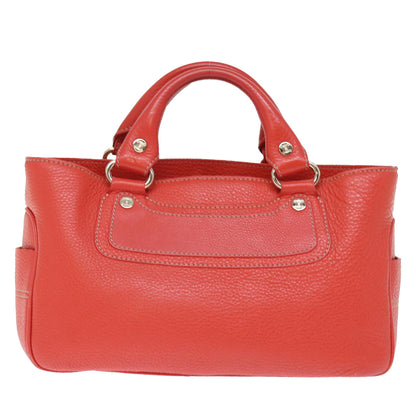 Luxury CELINE Hand Bag Leather Red  77382