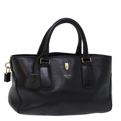 Luxury CELINE Hand Bag Leather Black  77383