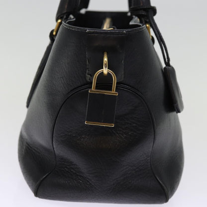 Luxury CELINE Hand Bag Leather Black  77383