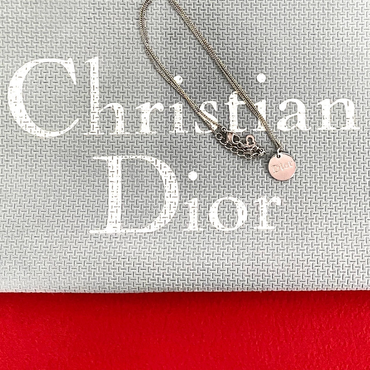 Dior Necklace Silver plating Silver logo engraving Women