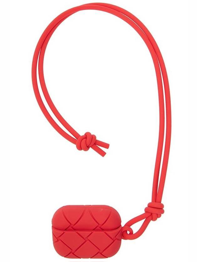 Luxury Bottega Veneta Intrecciato Airpod Pro Case Red