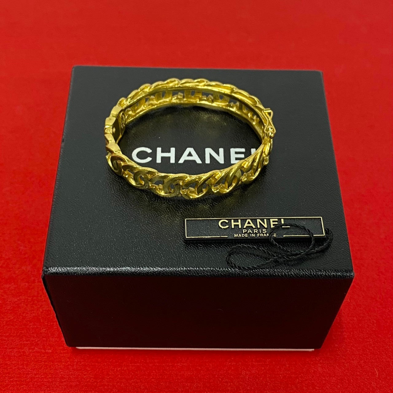CHANEL Bangle Gold Plated gold COCO Mark Women