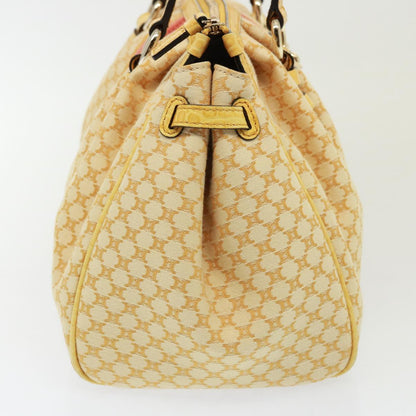 Luxury CELINE Macadam Canvas Hand Bag Beige  77703