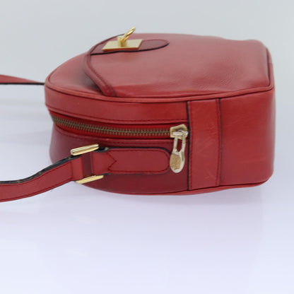 Luxury CELINE Shoulder Bag Leather Red  77720