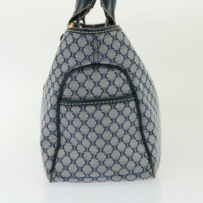 Luxury CELINE Macadam Canvas Hand Bag Navy  77737