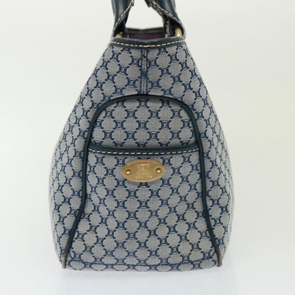 Luxury CELINE Macadam Canvas Hand Bag Navy  77737