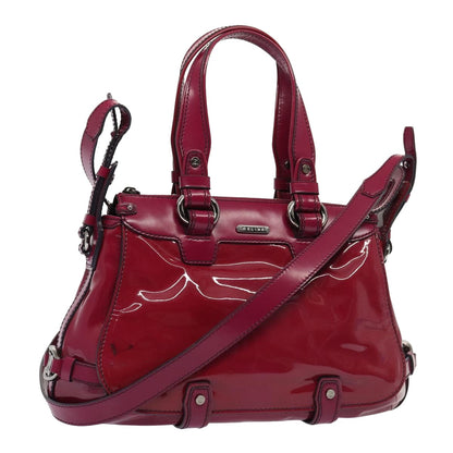 Luxury CELINE Hand Bag Patent leather 2way Pink  77739