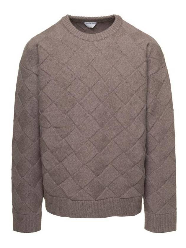 Luxury Bottega Veneta Intrecciato Wool Knit Top Riverbed