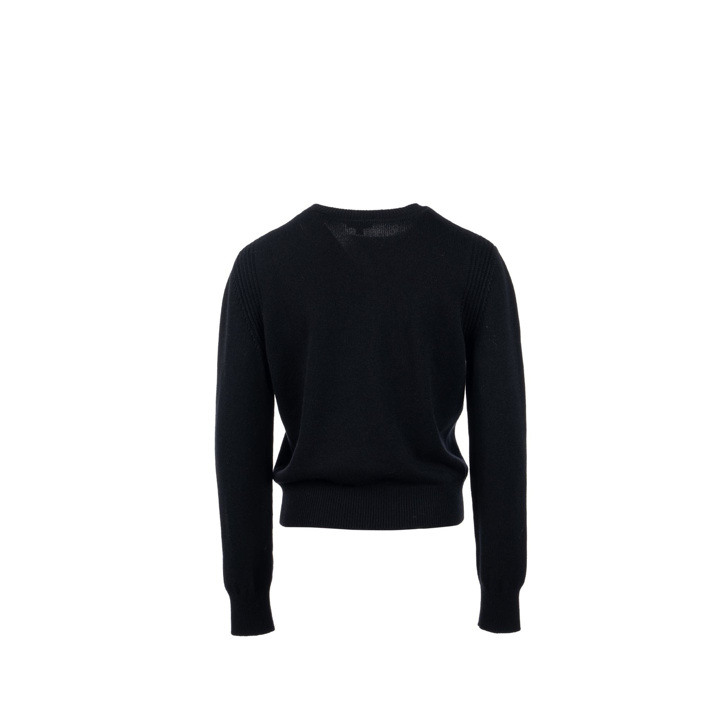 Chanel size 42 20A Pullover sweater / cashmere BLACK