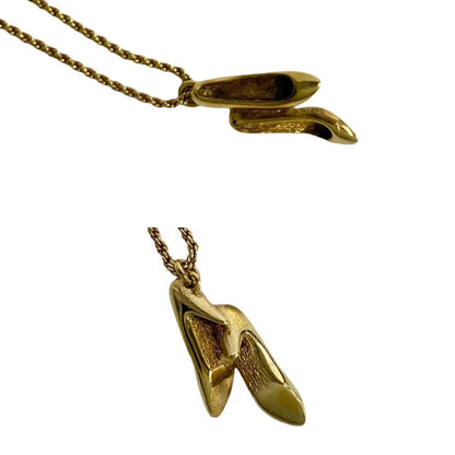Dior Necklace plating gold High heels motif Women