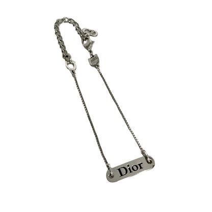 Dior bracelet Silver plating Silver logo plate mens(Unisex)