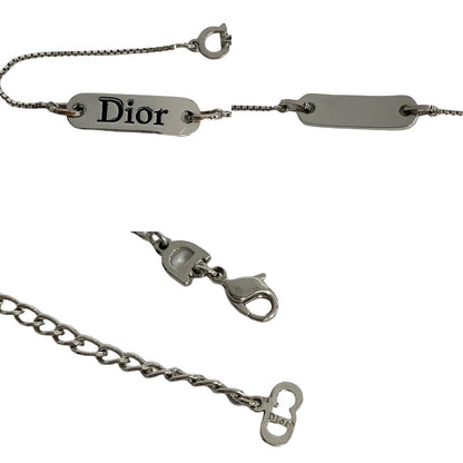 Dior bracelet Silver plating Silver logo plate mens(Unisex)
