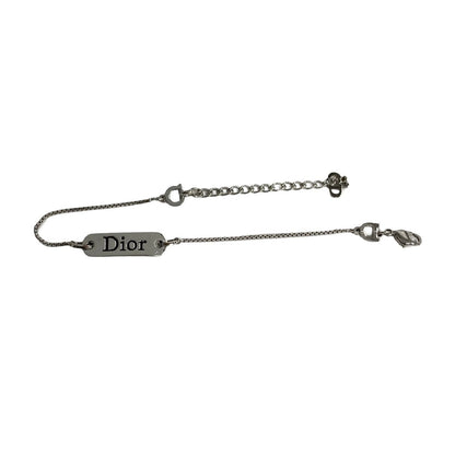 Dior bracelet Silver plating Silver logo plate mens(Unisex)