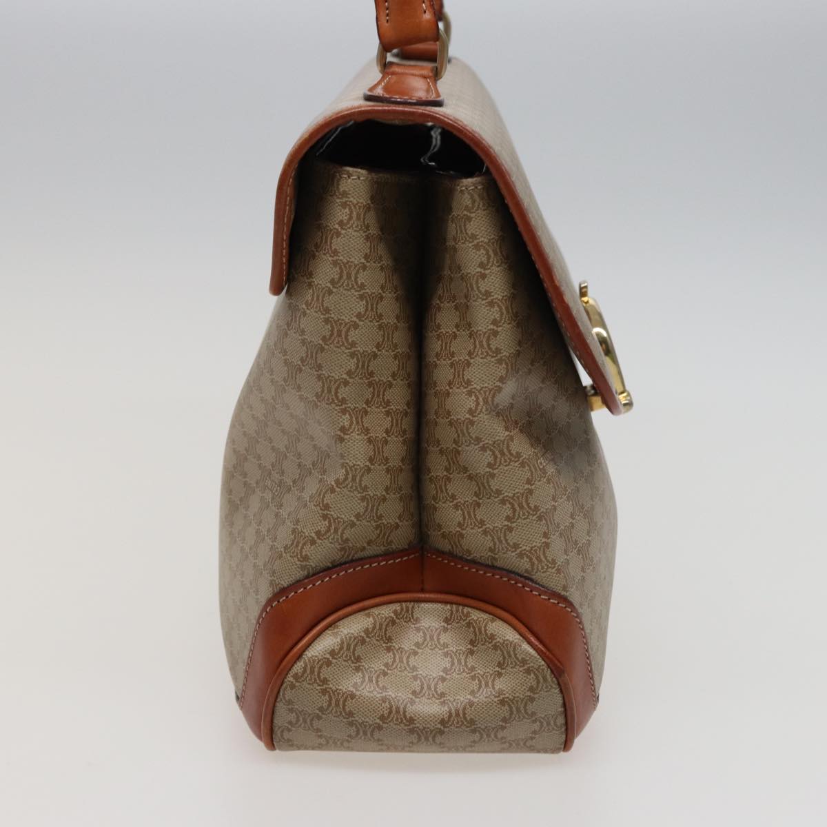 Luxury CELINE Macadam Canvas Hand Bag Beige  78226