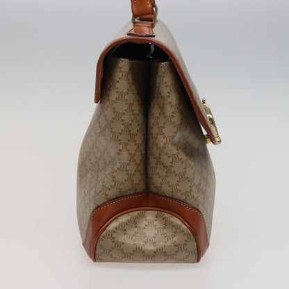 Luxury CELINE Macadam Canvas Hand Bag Beige  78226