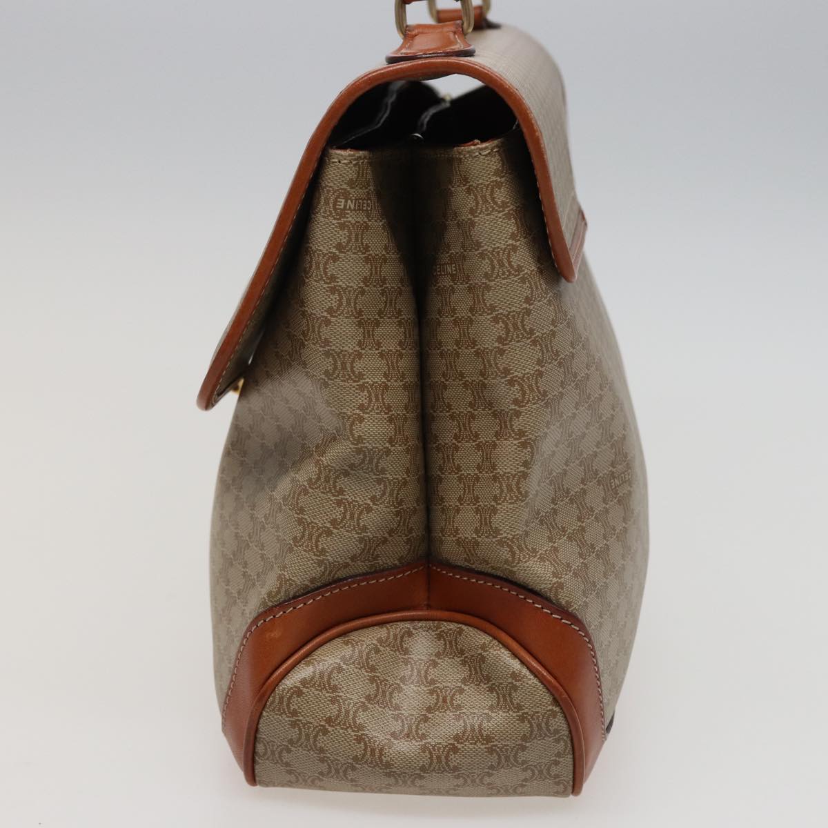 Luxury CELINE Macadam Canvas Hand Bag Beige  78226