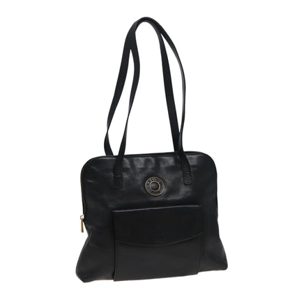 Luxury CELINE Shoulder Bag Leather Black  78547
