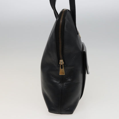 Luxury CELINE Shoulder Bag Leather Black  78547