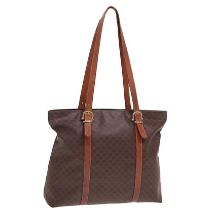 Luxury CELINE Macadam Canvas Tote Bag PVC Brown  78833