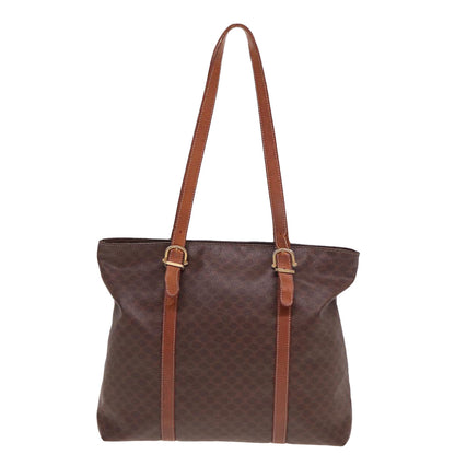 Luxury CELINE Macadam Canvas Tote Bag PVC Brown  78833