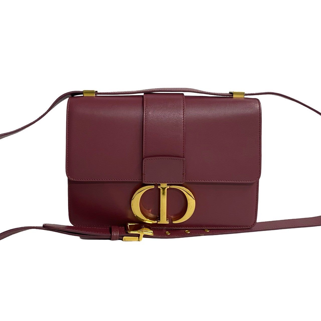 Dior Shoulder Bag leather wine-red 30 Montaigne