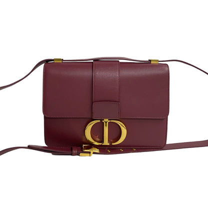 Dior Shoulder Bag leather wine-red 30 Montaigne