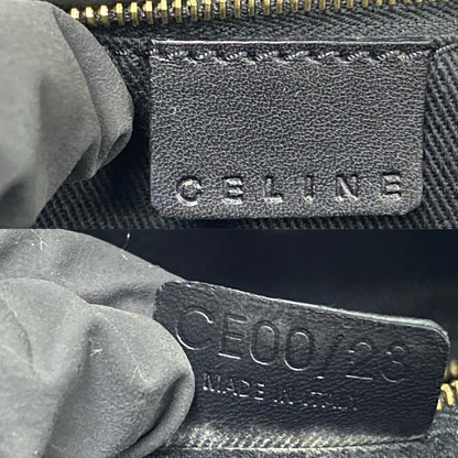 CELINE Boston Duffel bag Leather, PVC black Macadam Brazon Women(Unisex)