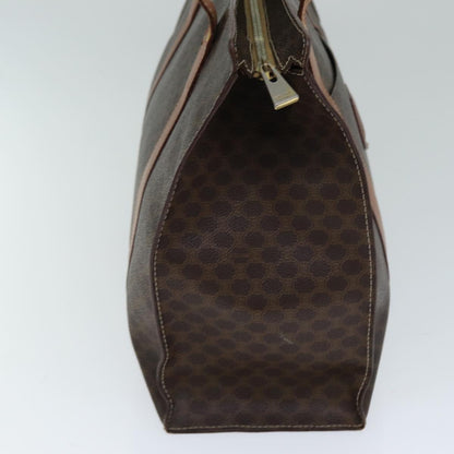 Luxury CELINE Macadam Canvas Shoulder Bag PVC Leather Brown  79543
