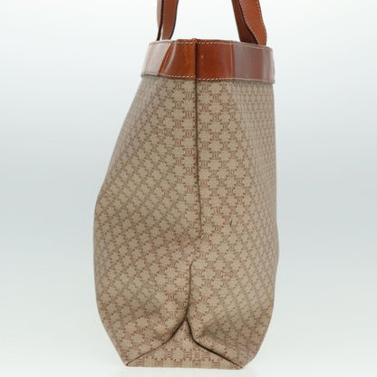 Luxury CELINE Macadam Canvas Tote Bag Beige Brown  79545