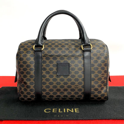 CELINE Handbag leather Brown Macadam Blason Pattern mens(Unisex)