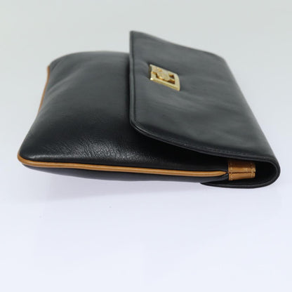 Luxury CELINE Clutch Bag Leather Black  79629