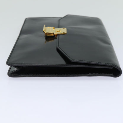 Luxury CELINE Clutch Bag Enamel Black  79686