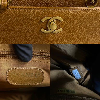 CHANEL Handbag leather Brown
