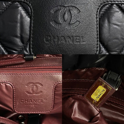 CHANEL Handbag Nylon black COCO Mark Cococoon Women